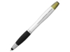 Ручка-стилус шариковая Nash с маркером (черный/серебристый)  (Изображение 1)
