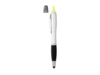 Ручка-стилус шариковая Nash с маркером (черный/серебристый)  (Изображение 4)