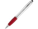 Ручка-стилус шариковая Nash (красный/серебристый) 