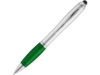 Ручка-стилус шариковая Nash (зеленый/серебристый)  (Изображение 1)