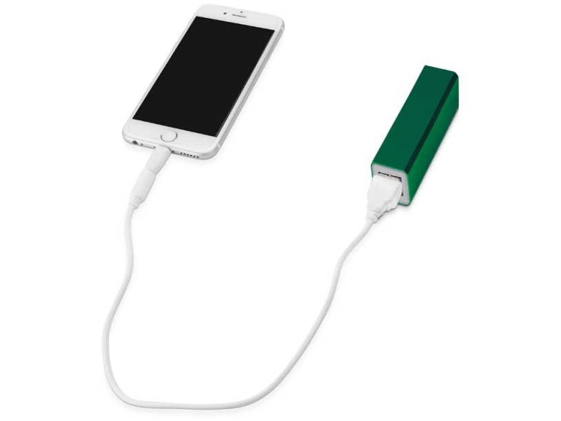 Внешний аккумулятор Брадуэлл, 2200 mAh (зеленый)  (Изображение 2)