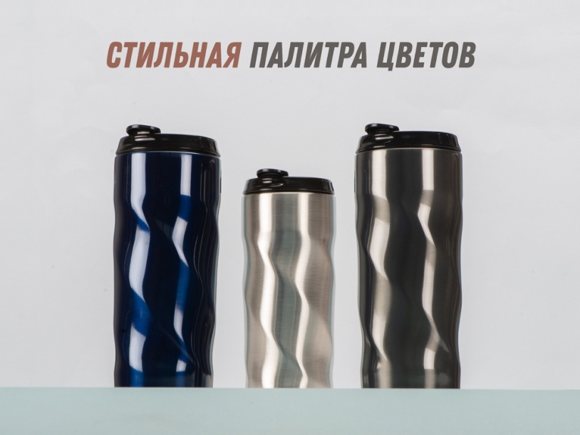 Термокружка Гедж (серебристый)  (Изображение 11)