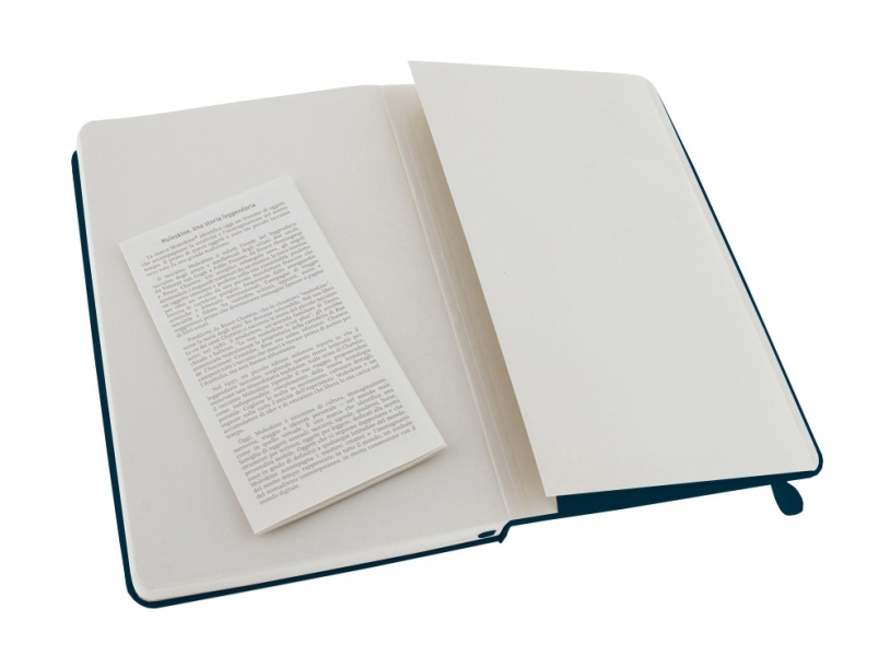 Записная книжка А5  (Large) Classic (нелинованный) (синий) A5 (Изображение 4)