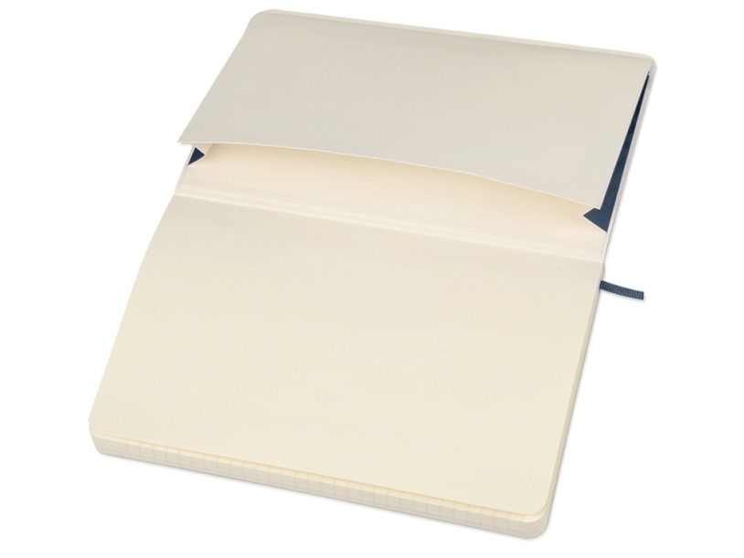 Записная книжка А5  (Large) Classic Soft (в линейку) (синий) A5 (Изображение 3)