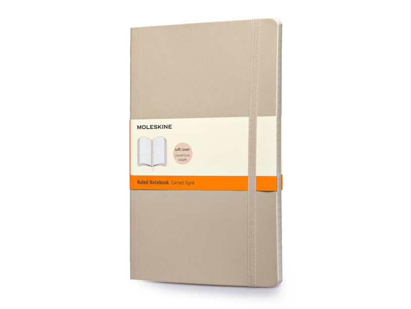 Записная книжка А5  (Large) Classic Soft (в линейку) (бежевый) A5 (Изображение 1)