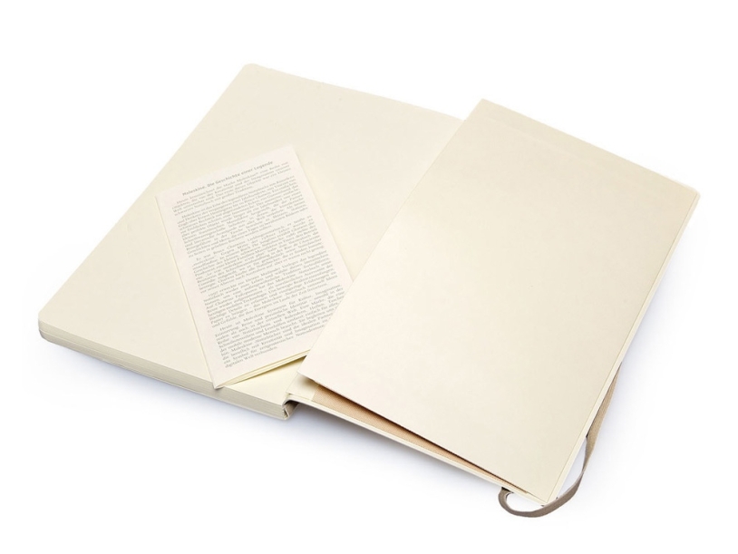 Записная книжка А5  (Large) Classic Soft (в линейку) (бежевый) A5 (Изображение 5)