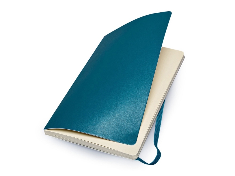 Записная книжка А5  (Large) Classic Soft (в линейку) (бирюзовый) A5 (Изображение 2)