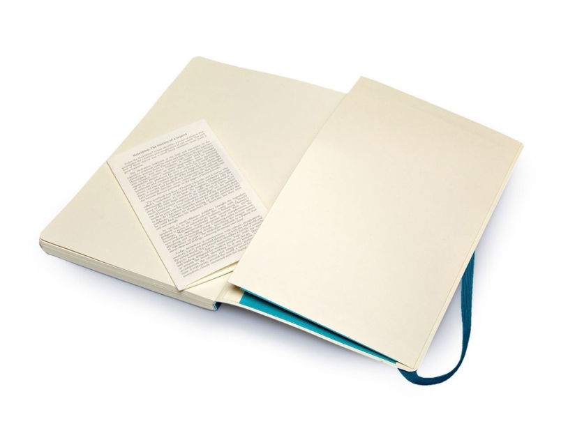 Записная книжка А5  (Large) Classic Soft (в линейку) (бирюзовый) A5 (Изображение 5)