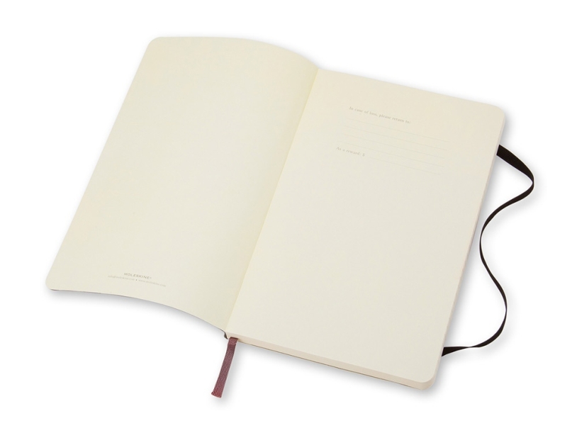 Записная книжка А6 (Pocket) Classic Soft (в линейку) (черный) A6 (Изображение 2)