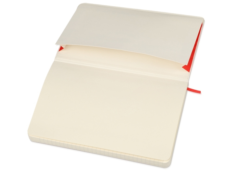 Записная книжка А5  (Large) Classic Soft (в линейку) (красный) A5 (Изображение 3)
