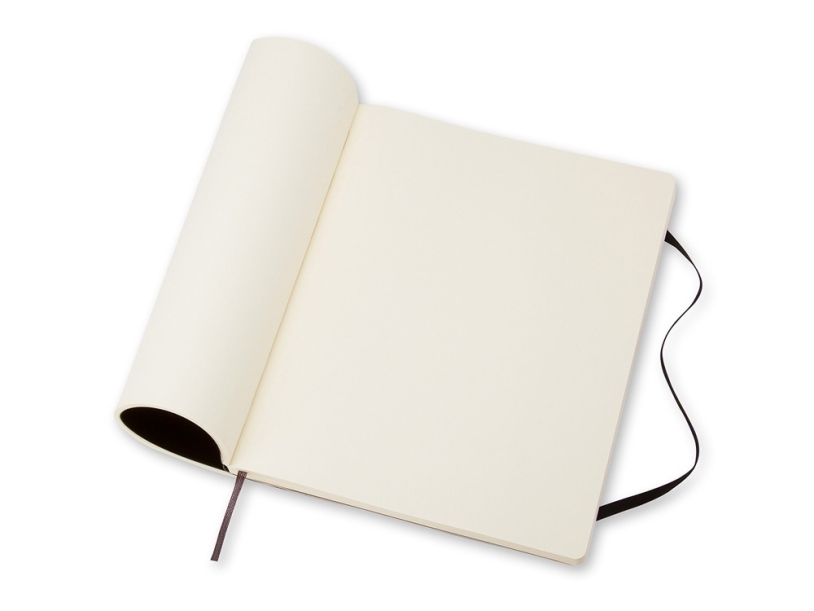 Записная книжка Moleskine Classic Soft (нелинованный), Хlarge (19х25 см), черный (Изображение 3)