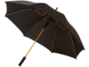 Зонт-трость Spark (черный/оранжевый)  (Изображение 1)