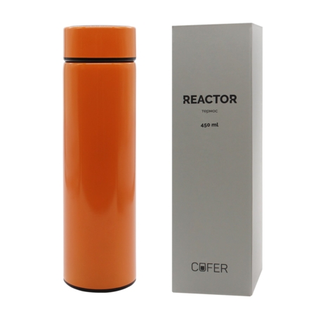 Термос Reactor с датчиком температуры (оранжевый)