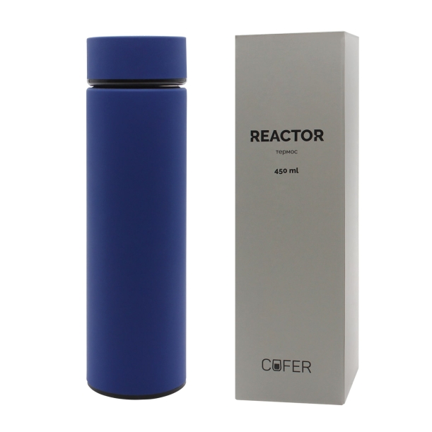 Термос Reactor софт-тач с датчиком температуры (синий) (Изображение 3)