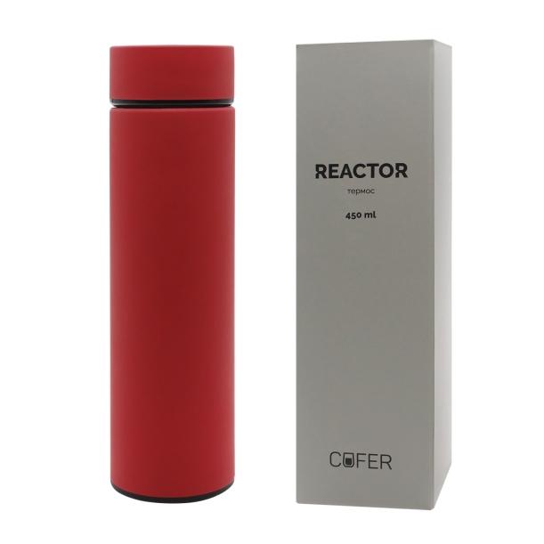 Термос Reactor софт-тач с датчиком температуры (красный) (Изображение 3)
