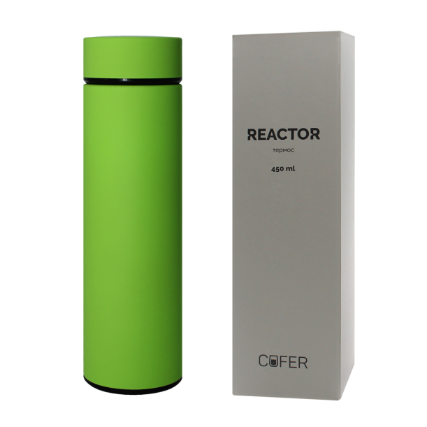 Термос Reactor софт-тач с датчиком температуры (салатовый) (Изображение 3)