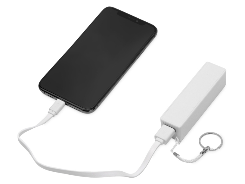 Внешний аккумулятор Сатурн, 2200 mAh (белый)  (Изображение 2)