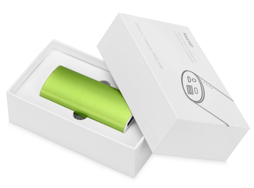 Внешний аккумулятор Квазар, 4400 mAh (зеленое яблоко)  (Изображение 6)