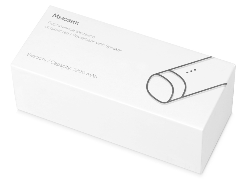 Внешний аккумулятор Мьюзик, 5200 mAh (серебристый)  (Изображение 11)