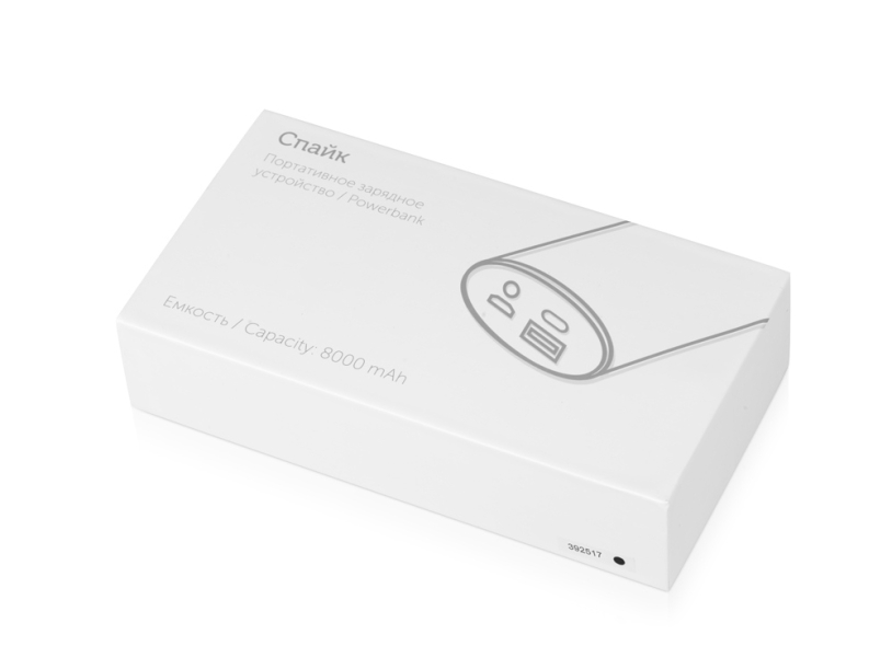 Внешний аккумулятор Спайк, 8000 mAh (черный)  (Изображение 9)