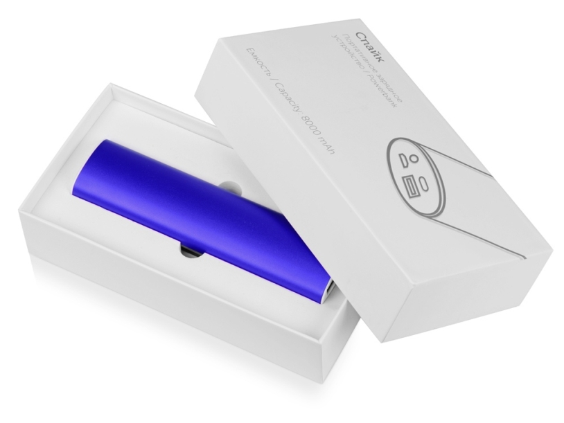 Внешний аккумулятор Спайк, 8000 mAh (синий)  (Изображение 8)