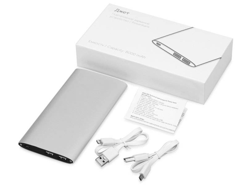 Внешний аккумулятор Джет, 8000 mAh (Изображение 5)