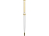 Ручка металлическая шариковая Голд Сойер (белый)  (Изображение 2)