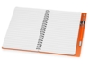 Блокнот Контакт с ручкой (оранжевый)  (Изображение 3)