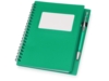 Блокнот Контакт с ручкой (зеленый)  (Изображение 1)