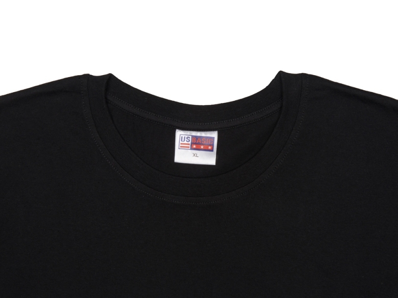 Футболка Sydney с подвернутыми рукавами, мужская (черный) 2XL (Изображение 5)