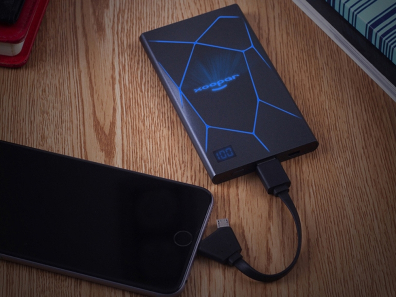 Внешний аккумулятор Geo, 4000 mAh (черный)  (Изображение 3)