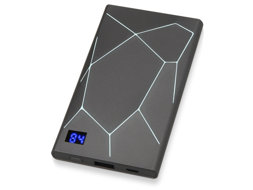 Внешний аккумулятор Geo, 4000 mAh (антрацит)  (Изображение 2)