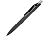 Ручка пластиковая шариковая Prodir ds6prr-Z75 софт-тач, черный с серебристой кнопкой (Изображение 1)