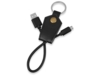 Кабель-брелок USB-MicroUSB Pelle, черный (Изображение 1)