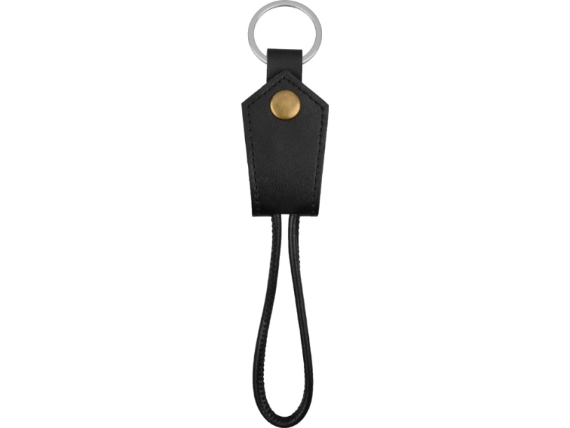 Кабель-брелок USB-MicroUSB Pelle, черный (Изображение 5)