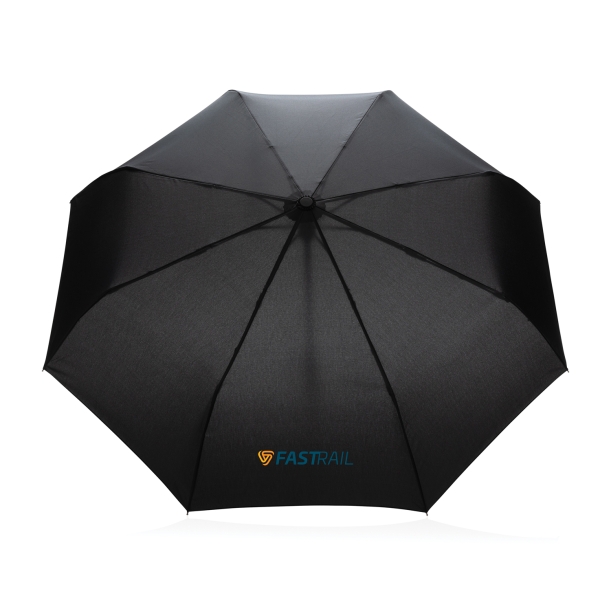 Автоматический зонт Impact из RPET AWARE™ с бамбуковой рукояткой, d94 см (Изображение 4)