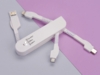 Универсальный переходник Smarty (Micro USB / Lightning / Type C), белый (Изображение 7)