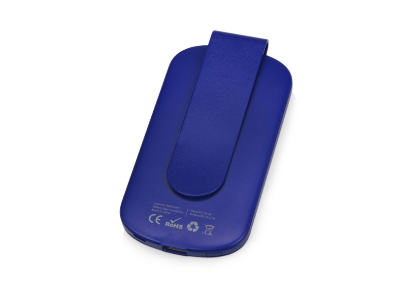 Внешний аккумулятор Pin с клипом, 4000 mAh (синий)  (Изображение 2)
