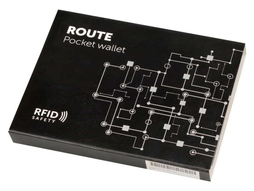 Кошелек Route с защитой от RFID считывания (черный)  (Изображение 5)