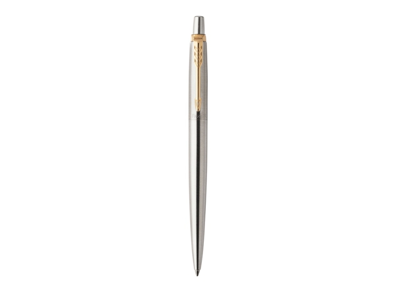 Ручка шариковая Parker Jotter Core Stainless Steel GT (золотистый/серебристый)  (Изображение 2)