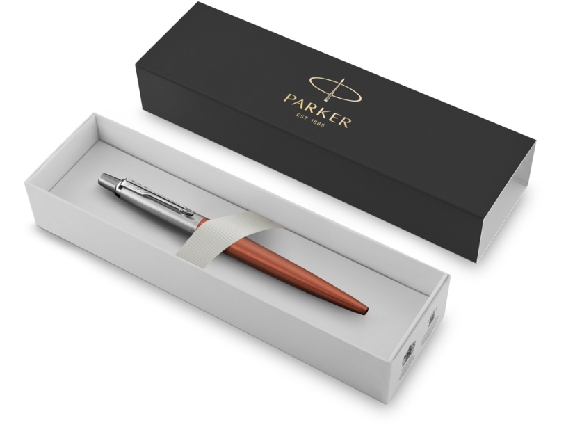 Ручка шариковая Parker Jotter Core Chelsea Orange CT (оранжевый/серебристый)  (Изображение 2)