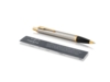 Ручка шариковая Parker IM Core Brushed Metal GT (золотистый/серебристый)  (Изображение 2)