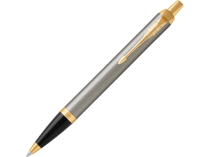 Ручка шариковая Parker IM Core Brushed Metal GT (золотистый/серебристый) 