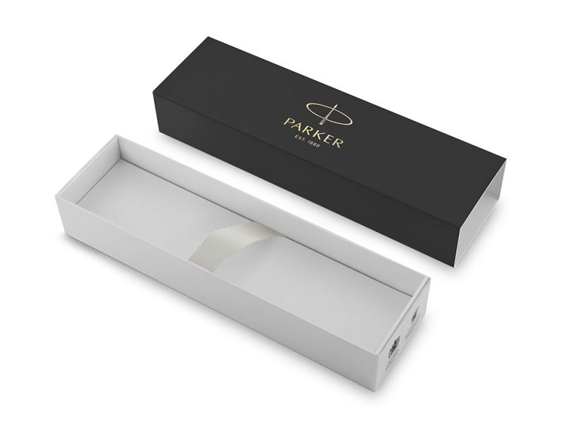 Ручка шариковая Parker IM Core Brushed Metal GT (золотистый/серебристый)  (Изображение 3)