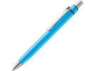 Ручка металлическая шариковая шестигранная Six (голубой) 