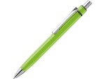 Ручка металлическая шариковая шестигранная Six (зеленое яблоко) 