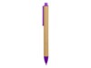 Ручка картонная шариковая Эко 2.0 (фиолетовый/бежевый) 