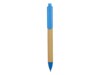Ручка картонная шариковая Эко 2.0 (голубой/бежевый) 