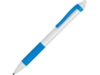 Ручка пластиковая шариковая Centric (голубой/белый)  (Изображение 1)