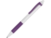 Ручка пластиковая шариковая Centric (фиолетовый/белый)  (Изображение 1)